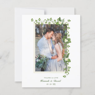 Budget Tropical Branches & White Flowers Wedding