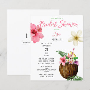 Budget Tropical Hawaiian Floral Bridal Shower
