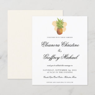 BUDGET Tropical Pineapple Watercolor Wedding