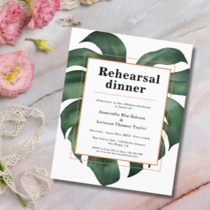 Budget Tropical Rehearsal Dinner Invitation