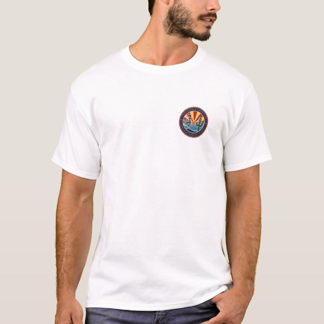 Budget Tshirt with Small PortAz Logo & Large Logo (Front)