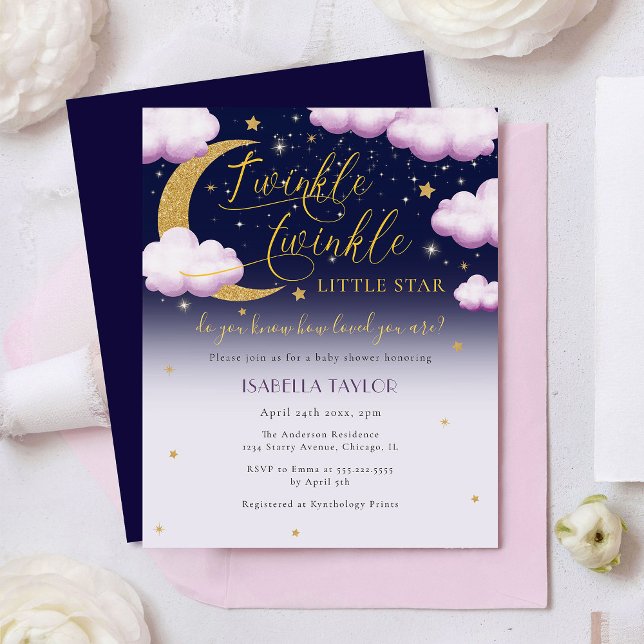 Budget Twinkle Little Star Pink Girl Baby Shower (Creator Uploaded)