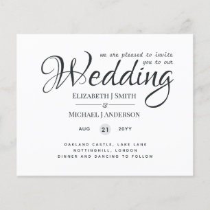 Budget TYPOGRAHY (can customise COLOR) Wedding