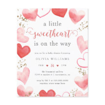 Budget Valentine Sweetheart Hearts Baby Shower