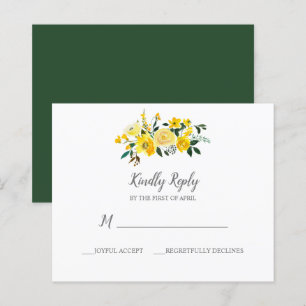 BUDGET Vibrant Yellow Floral Wedding  Response
