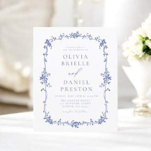 Budget Victorian French Wedding Invitation