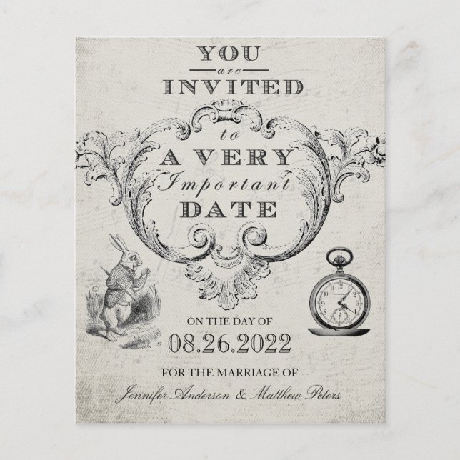 Budget Vintage Alice in Wonderland Wedding (Front)