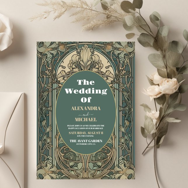 Budget Vintage Floral Art Nouveau Wedding (Creator Uploaded)