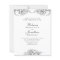 Budget Vintage Floral Black White Wedding Invite