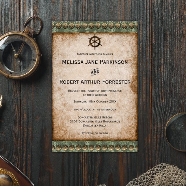 Budget Vintage Steampunk Wedding Invitation Flyer (Creator Uploaded)