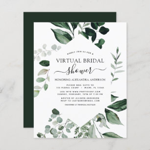 Budget Virtual Bridal Shower Greenery