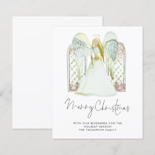 Budget Watercolor Angel Merry Christmas Script