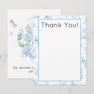 Budget, Watercolor Floral Baby Shower Thank You Card