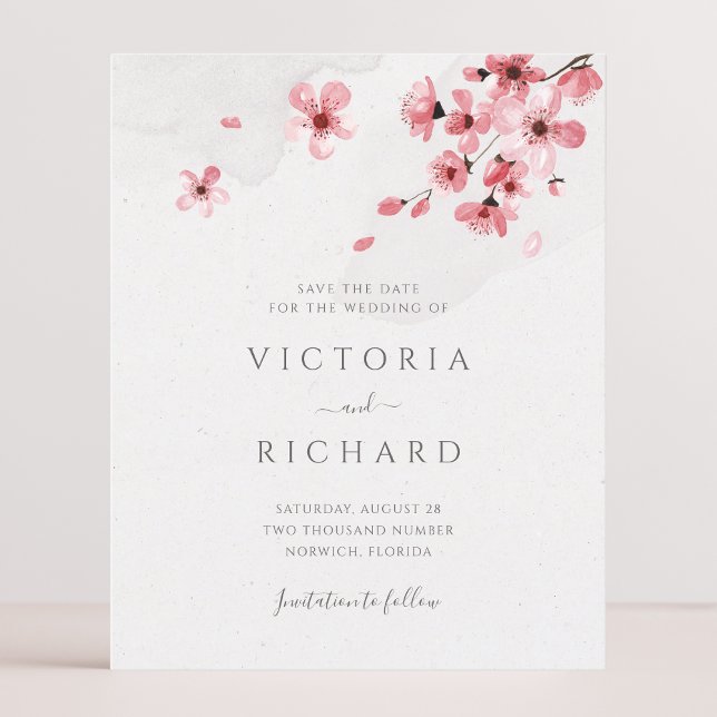 Budget Watercolor Floral Cherry Blossom Wedding (Creator Uploaded)