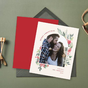Budget Watercolor Foliage Photo Arch Christmas
