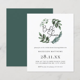 Budget Watercolor Greenery Wreath Bridal Shower