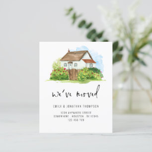 Budget Watercolor Home We’ve Moved New Address