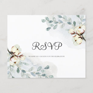 Budget  Watercolor RSVP card. Flyer