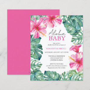 Budget Watercolor Tropical Summer Baby Shower