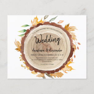 Budget/ watercolor/ wedding invitation. Invitation Flyer