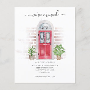 Budget Watercolor We've Moved Moving Announcement