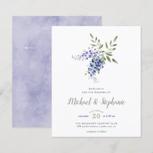 Budget Watercolor Wisteria Bouquet Wedding