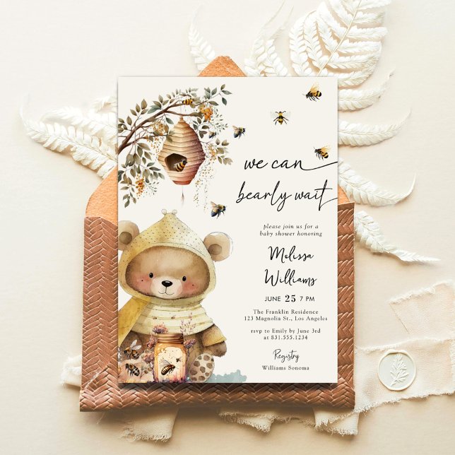 Budget We Can Bearly Wait Baby Shower Invites (Creator Uploaded)