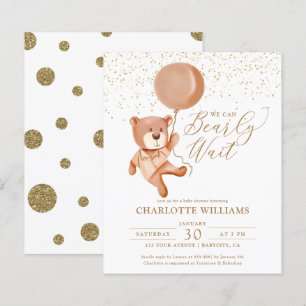 Budget We Can Bearly Wait Neutral Baby Shower