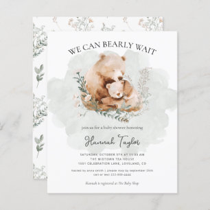Budget We Can Bearly Wait Teddy Bear Baby Shower