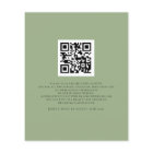 Budget We Do Sage Green QR Code Wedding Invite