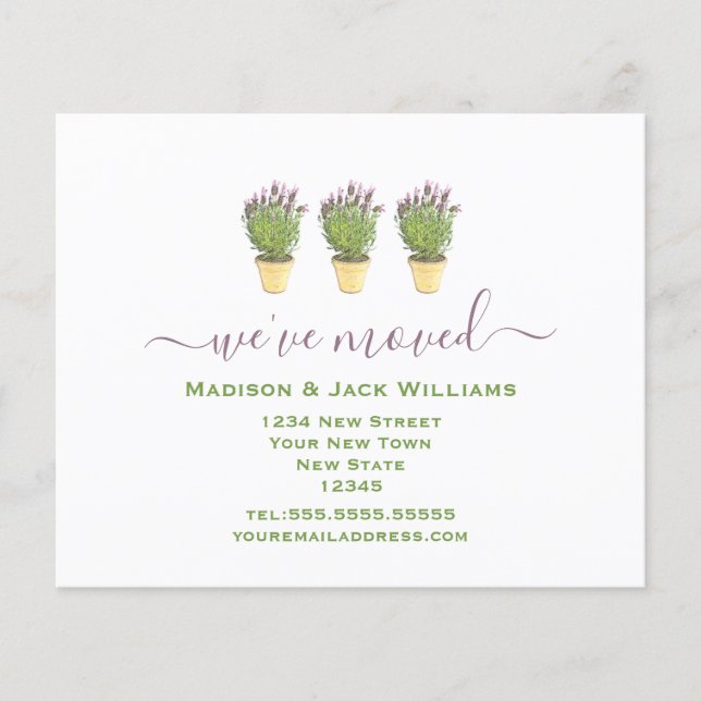 Budget We have moved | New Address | New Home  (Front)