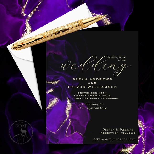Budget Wedding Amethyst Purple Alcohol Ink (Creator Uploaded)