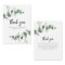 budget wedding eucalyptus green details thank you