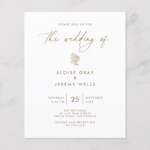 Budget Wedding Invitation Bella Flyer