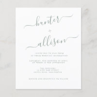 Budget Wedding Invitation  Flyer
