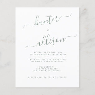 Budget Wedding Invitation  Flyer