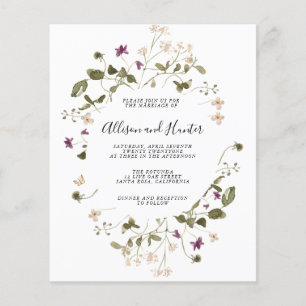 Budget Wedding Invitation Flyer