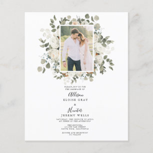 Budget Wedding Invitation Flyer