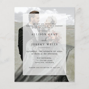 Budget Wedding Invitation Flyer