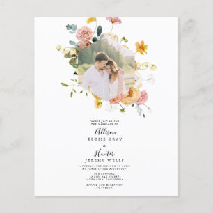 Budget Wedding Invitation Flyer