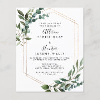Budget Wedding Invitation  Flyer