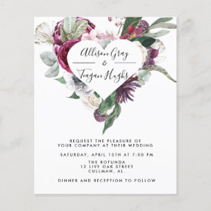 Budget Wedding Invitation   Laural Flyer