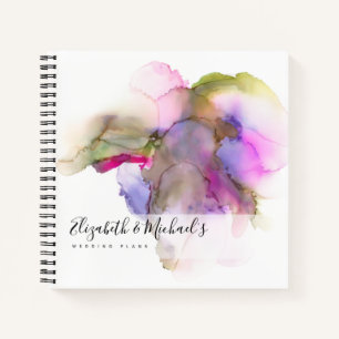 Budget Wedding Planner Personalised Trendy Modern Notebook