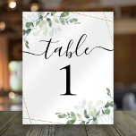 BUDGET Wedding Reception Eucalyptus Table Number<br><div class="desc">This elegant eucalyptus table card forms part of a co-ordinated wedding suite which is available in our store. **PLEASE READ BEFORE PURCHASING** Our Petite range of budget stationery measures 4.5" x 5.6" and fits inside an A6 envelope, which are available in all sorts of colours at your local stationery store...</div>