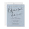 Budget Wedding Rehearsal Dinner Dusty Blue Invite