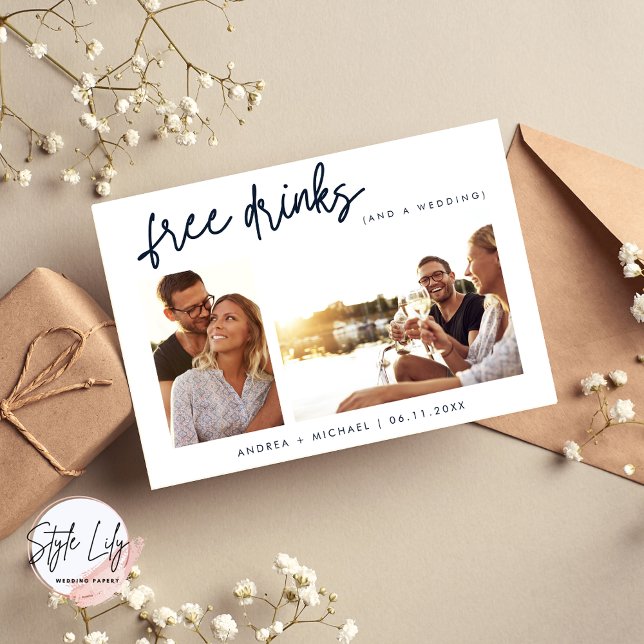 Budget Wedding Save the Date Invitation Postcard (Creator Uploaded)