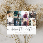 Budget Wedding Save The Date Photo Flyer<br><div class="desc">Budget wedding save the date features modern handwriting calligraphy and photo.</div>