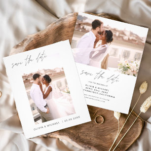 Budget Wedding Save the Date Photo Minimalist