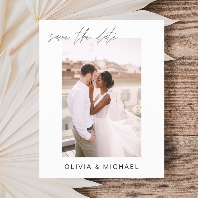 Budget Wedding Save the Date Photo Minimalist (Creator Uploaded)