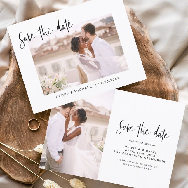 Budget Wedding Save the Date Photo Minimalist Flye Flyer (Creator Uploaded)